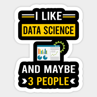 3 People Data Science Sticker